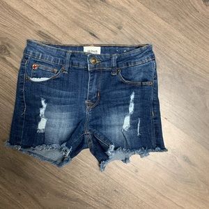 Hudson fray hem size 14 jean shorts